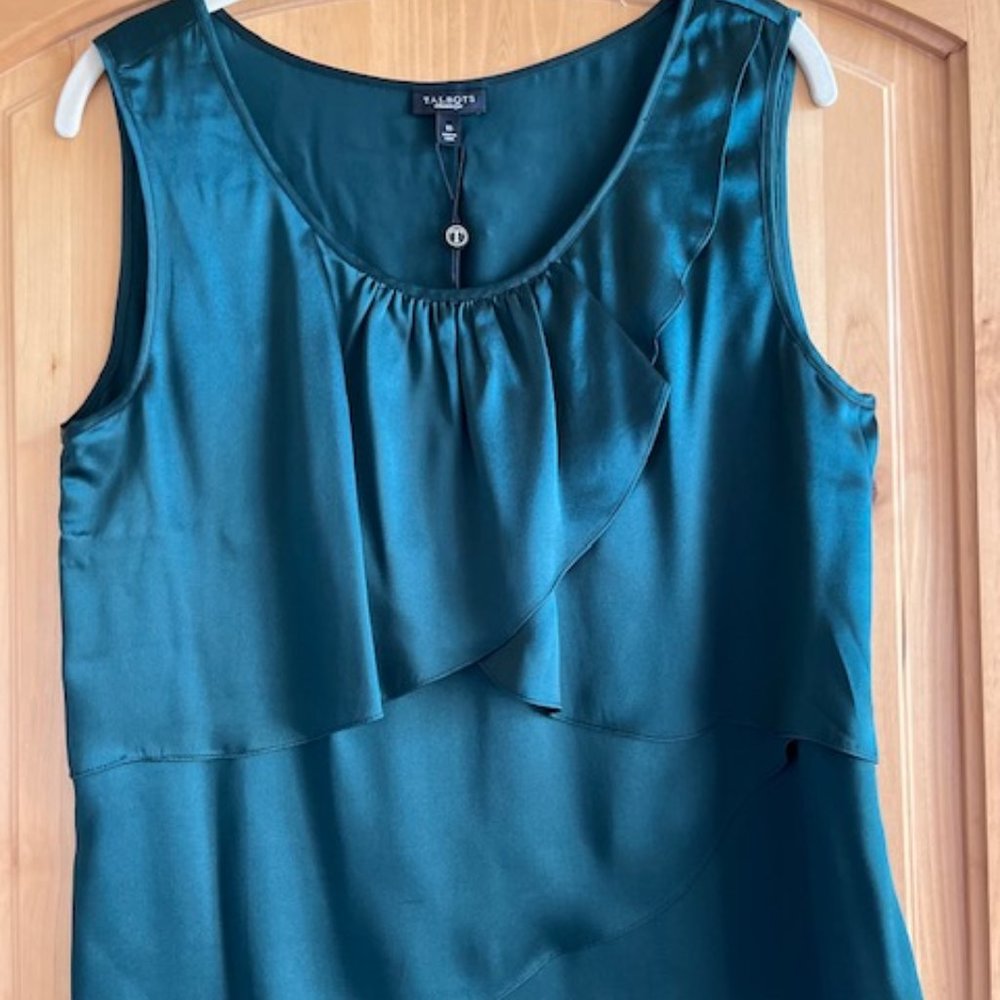 Talbots green shell with tags ladies size 10